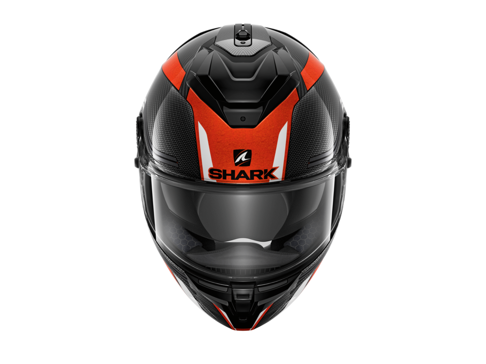 SHARK SPARTAN GT CARBON TRACKER ANTHRACITE/WHITE HELMET