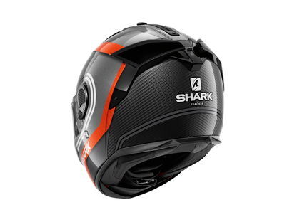 SHARK SPARTAN GT CARBON TRACKER ANTHRACITE/WHITE HELMET