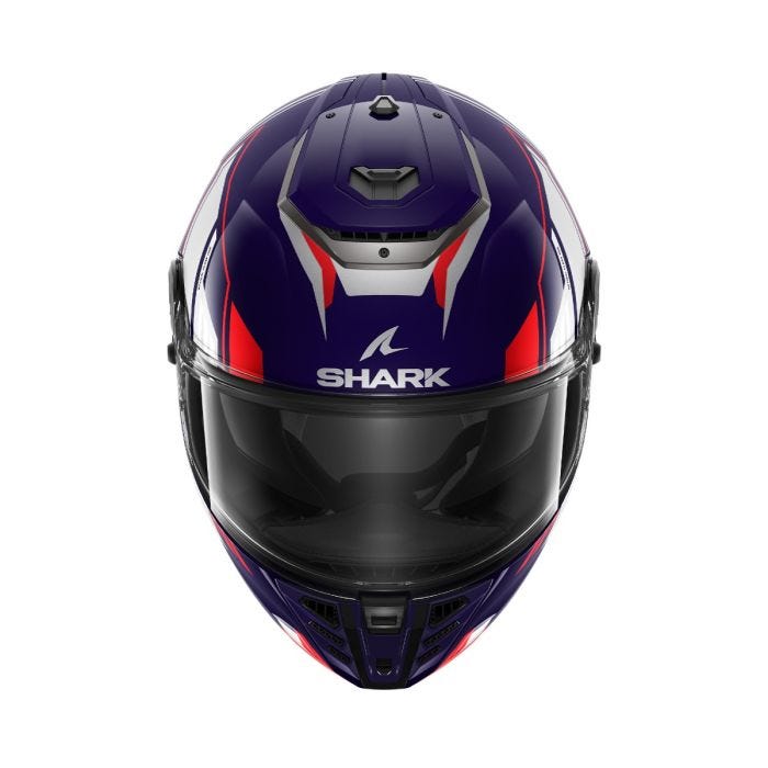 SHARK SPARTAN RS BYHRON BLUE/WHITE/CHROME HELMET