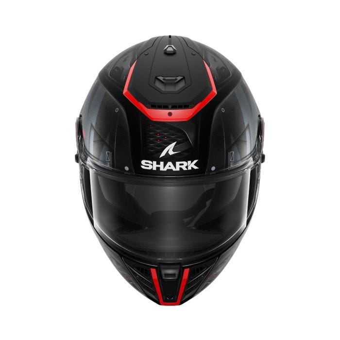 SHARK SPARTAN RS STINGREY BLACK/ANTHRACITE/RED HELMET