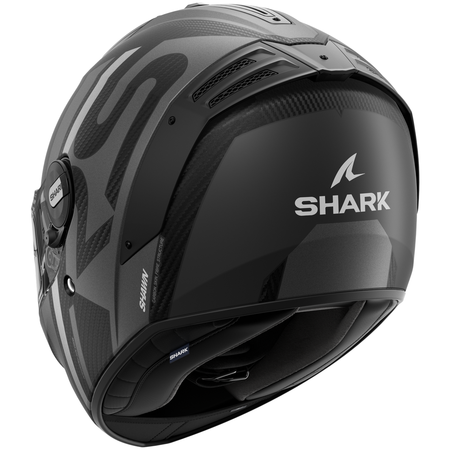 SHARK SPARTAN RS CARBON SHAWN SILVER/ANTHRACITE HELMET