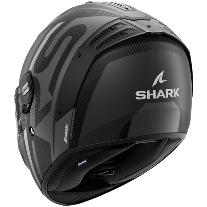 SHARK SPARTAN RS CARBON SHAWN SILVER/ANTHRACITE HELMET