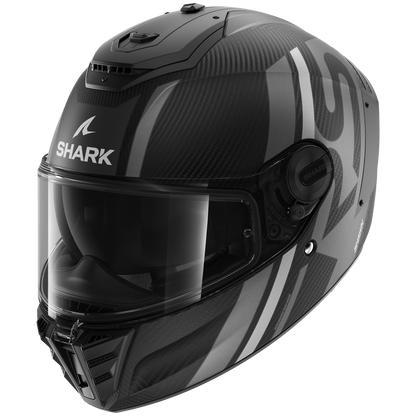 SHARK SPARTAN RS CARBON SHAWN SILVER/ANTHRACITE HELMET