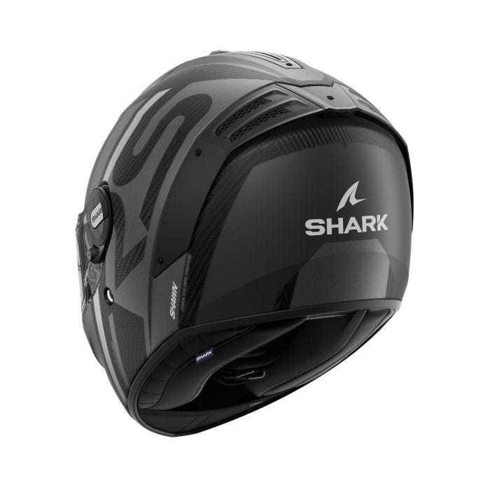 SHARK SPARTAN RS CARBON SHAWN SILVER/ANTHRACITE HELMET