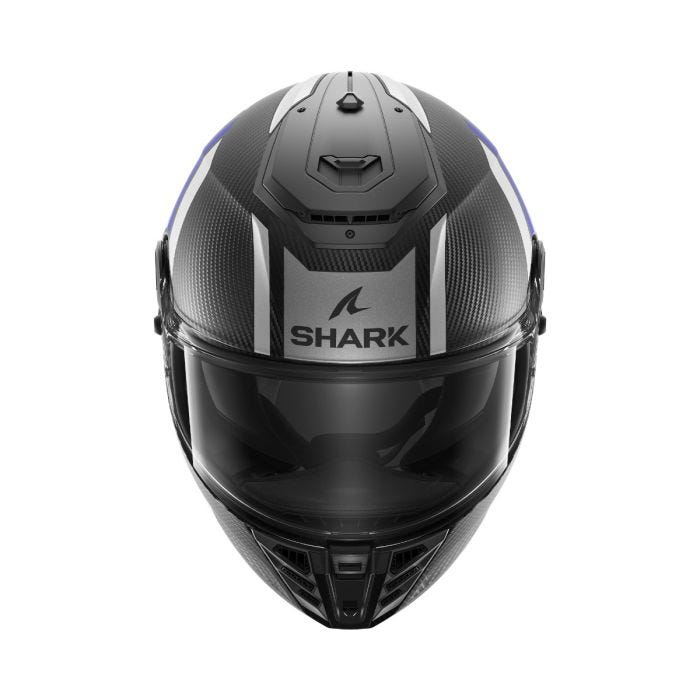 SHARK SPARTAN RS CARBON SHAWN SILVER/ANTHRACITE HELMET