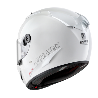 SHARK RACE R PRO BLANK WHITE HELMET