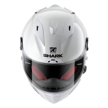 SHARK RACE R PRO BLANK WHITE HELMET