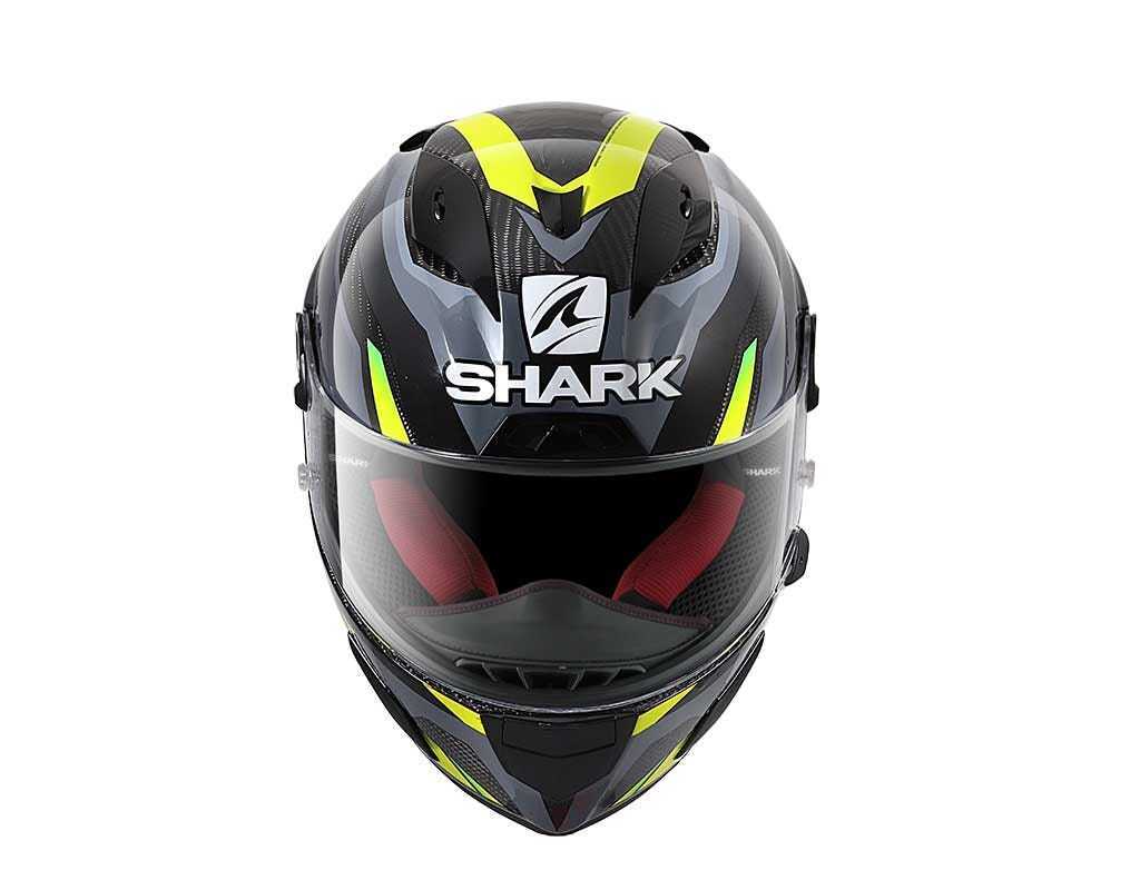 SHARK RACE R PRO CARBON ASPY ANTHRACITE/YELLOW HELMET