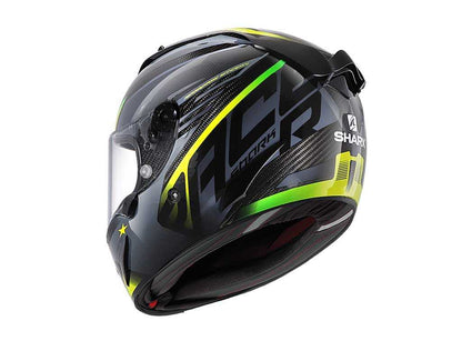 SHARK RACE R PRO CARBON ASPY ANTHRACITE/YELLOW HELMET