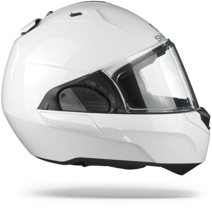 SHARK EVO ES BLANK WHITE FLIP UP MODULAR HELMET