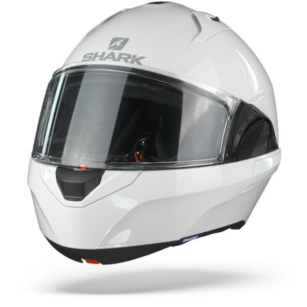 SHARK EVO ES BLANK WHITE FLIP UP MODULAR HELMET