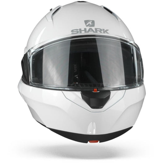 SHARK EVO ES BLANK WHITE FLIP UP MODULAR HELMET