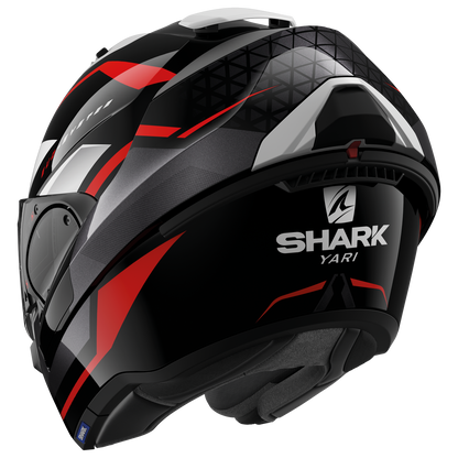 SHARK EVO ES YARI BLACK/RED/WHITE MODULAR HELMET