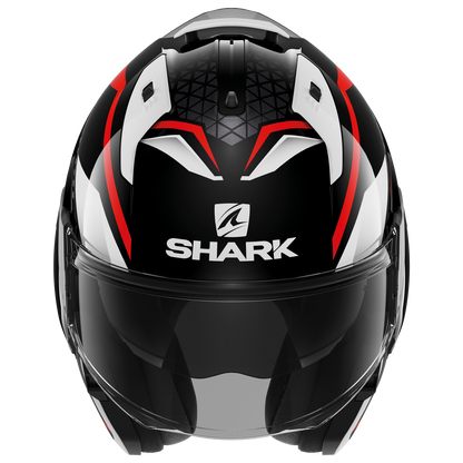 SHARK EVO ES YARI BLACK/RED/WHITE MODULAR HELMET