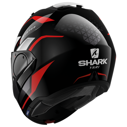 SHARK EVO ES YARI BLACK/RED/WHITE MODULAR HELMET