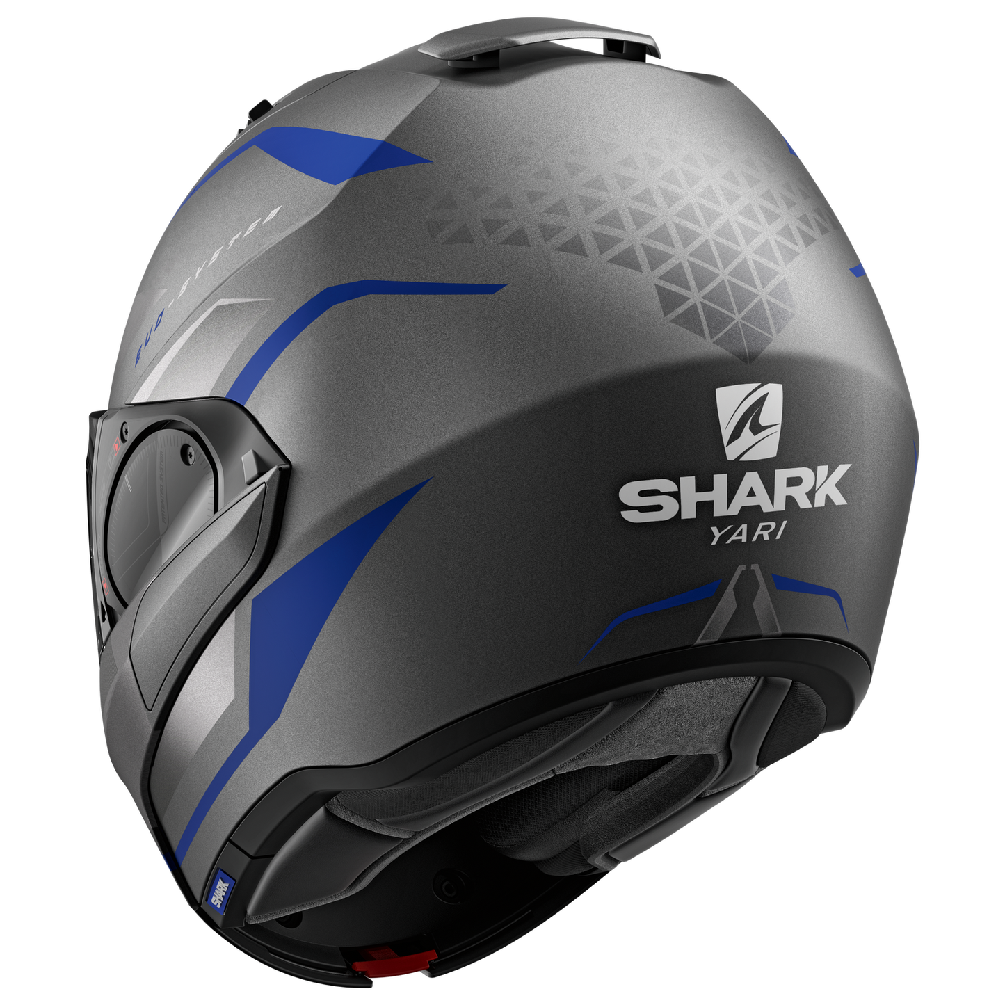 SHARK EVO ES YARI MATTE ANTHRACITE/BLUE/SILVER MODULAR HELMET