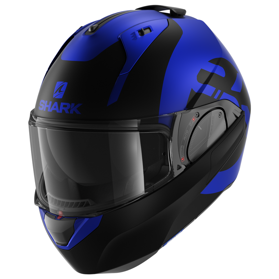 SHARK EVO ES KEDJE MATTE BLUE/BLACK FLIP UP MODULAR HELMET