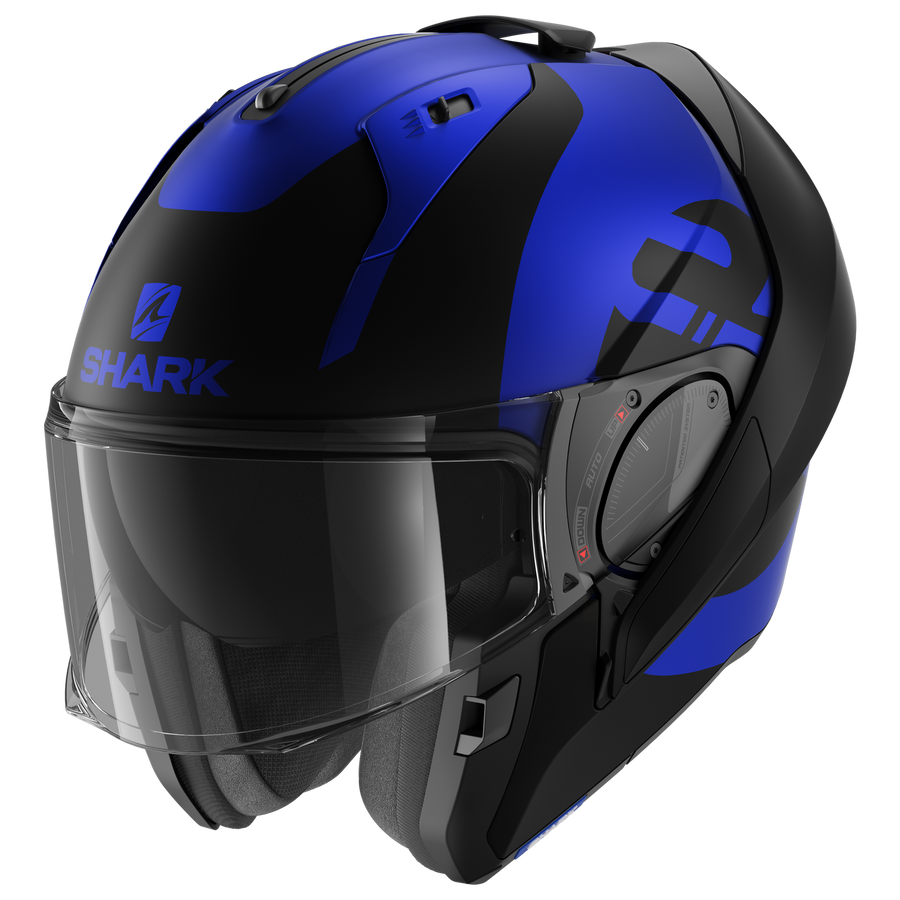 SHARK EVO ES KEDJE MATTE BLUE/BLACK FLIP UP MODULAR HELMET