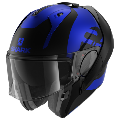 SHARK EVO ES KEDJE MATTE BLUE/BLACK FLIP UP MODULAR HELMET