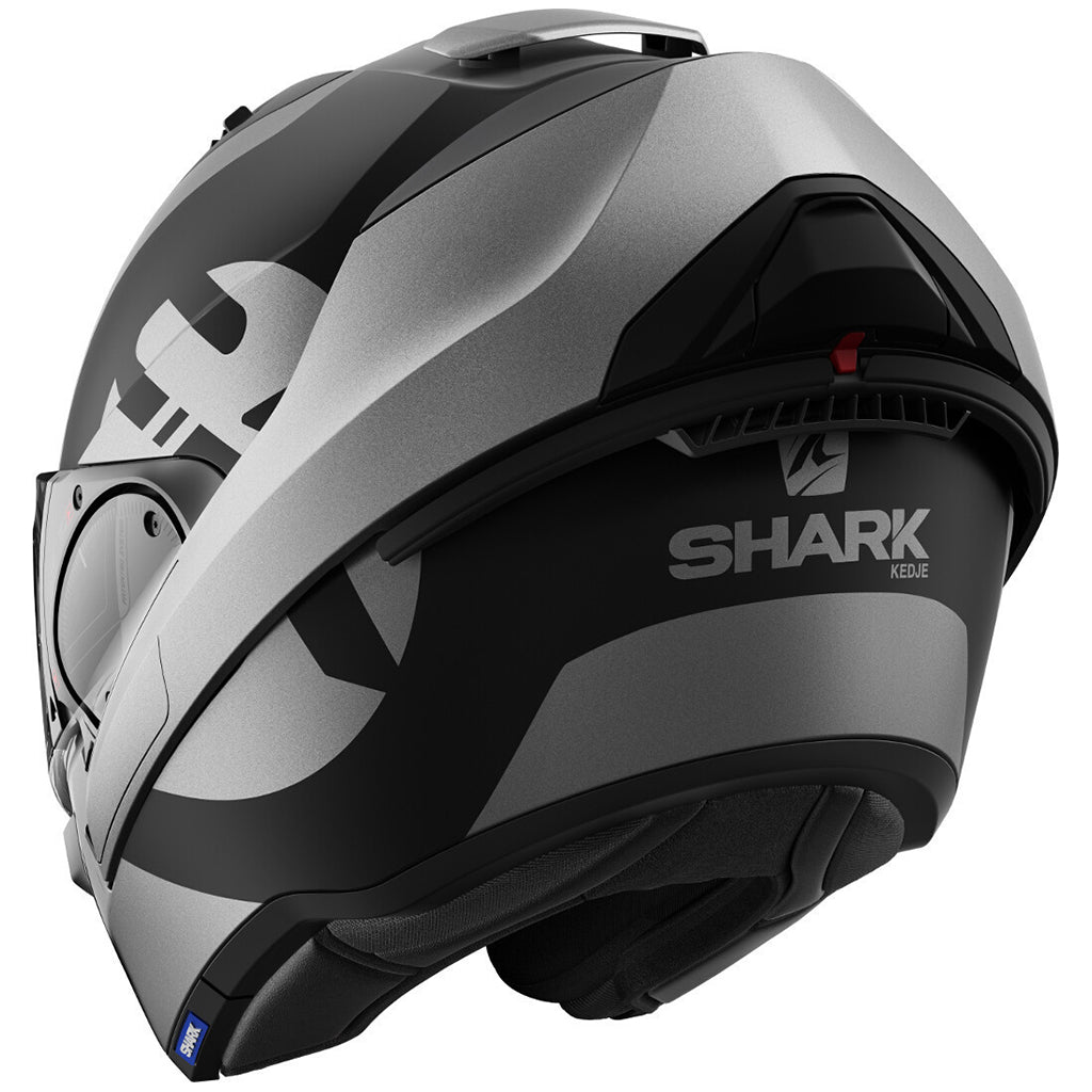 SHARK EVO ES KEDJE MATTE BLACK/ANTHRACITE FLIP UP MODULAR HELMET