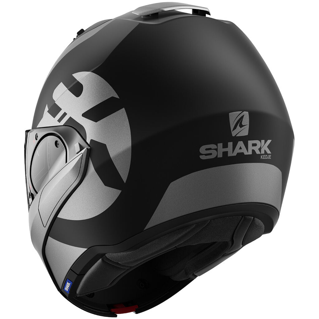 SHARK EVO ES KEDJE MATTE BLACK/ANTHRACITE FLIP UP MODULAR HELMET