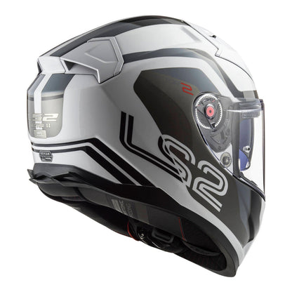 LS2 FF811 VECTOR II METRIC WHITE/TITANIUM/SILVER HELMET