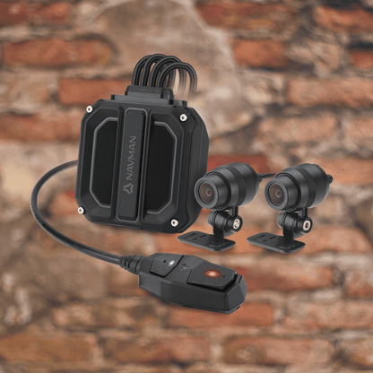 Navman MiVue 820D Motorcycle Dash Cam - Front & Rear Cameras