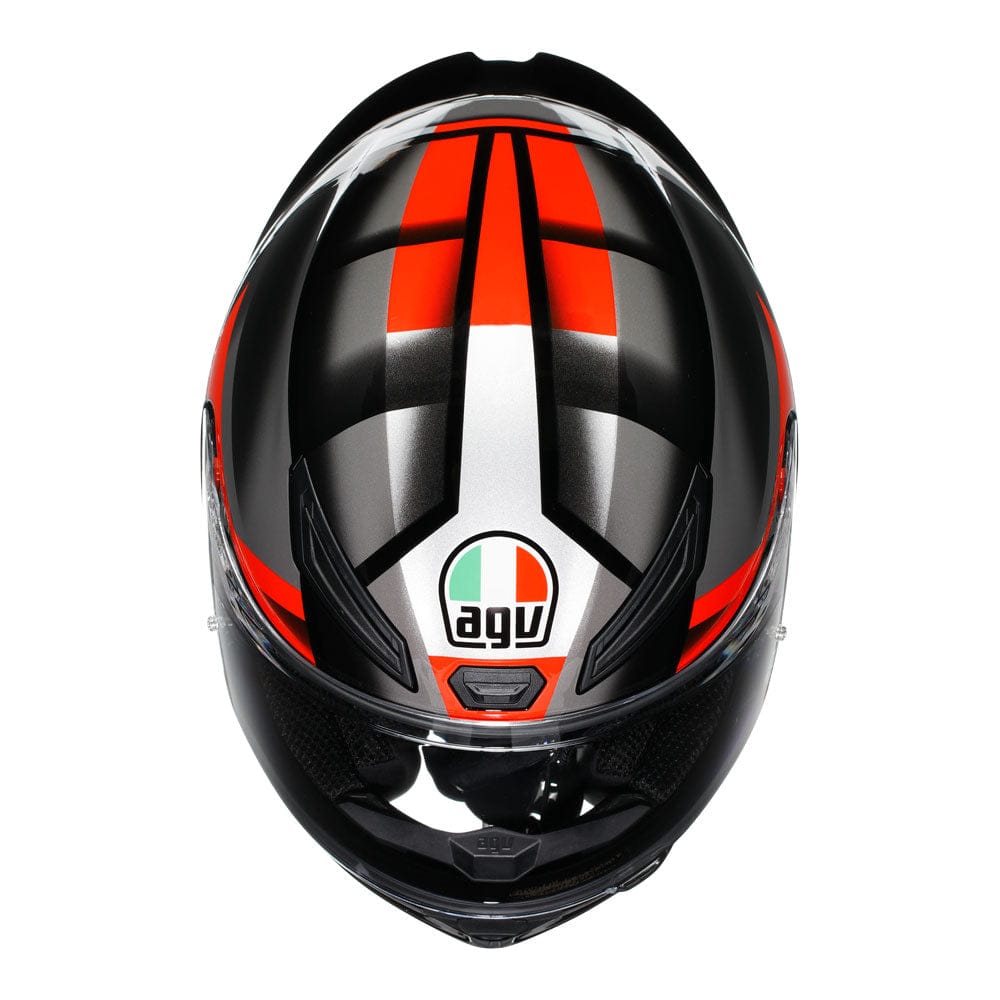 AGV Helmut AGV K1 S FASTLAP BLACK/GREY/RED HELMET - ECE 22.06