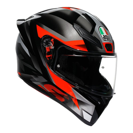 AGV Helmut AGV K1 S FASTLAP BLACK/GREY/RED HELMET - ECE 22.06