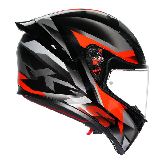 AGV Helmut AGV K1 S FASTLAP BLACK/GREY/RED HELMET - ECE 22.06