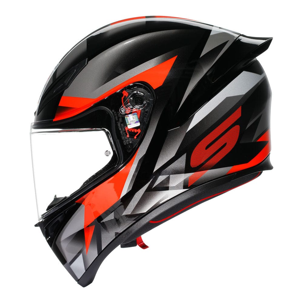 AGV Helmut AGV K1 S FASTLAP BLACK/GREY/RED HELMET - ECE 22.06