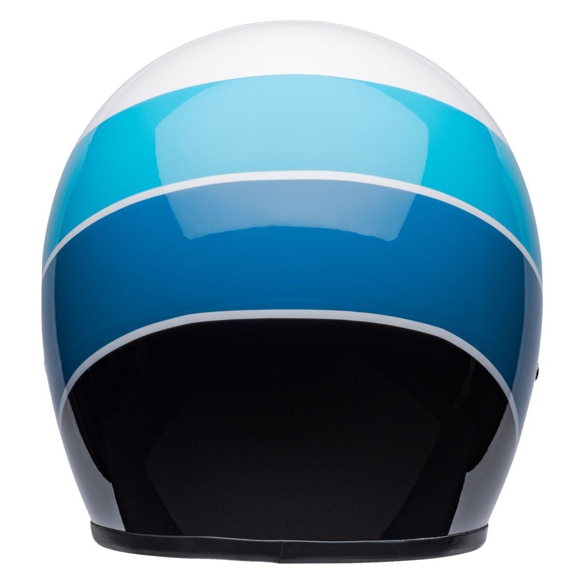 Bell Helmut Medium BELL CUSTOM 500 RIFF WHITE/BLUE MOTORCYCLE HELMET