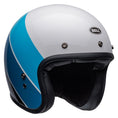 Load image into Gallery viewer, Bell Helmut Medium BELL CUSTOM 500 RIFF WHITE/BLUE MOTORCYCLE HELMET
