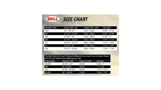 bell broozer helmet size chart SOLID GLOSS BLACK (Size: SMALL) This badass helmet combines dual certification for both full Bell Helmet Size Chart Guide
