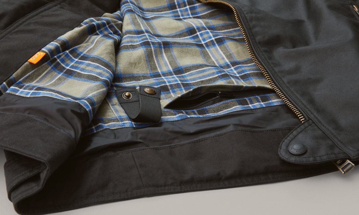 Belstaff Belstaff BELSTAFF ARIEL WAXED COTTON MOTORCYCLE JACKET - BLACK