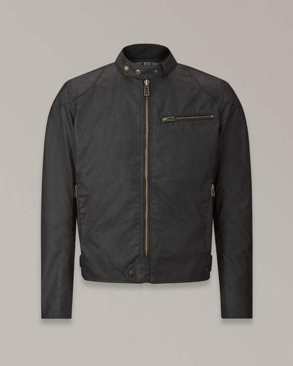 Belstaff Belstaff BELSTAFF ARIEL WAXED COTTON MOTORCYCLE JACKET - BLACK
