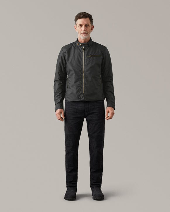 Belstaff Belstaff BELSTAFF ARIEL WAXED COTTON MOTORCYCLE JACKET - BLACK