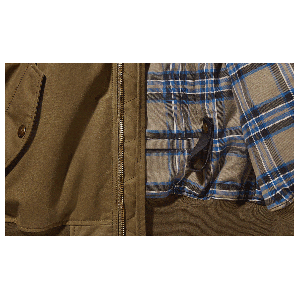 Belstaff Belstaff BELSTAFF BRECON MOTORCYCLE BOMBER - OLIVE GREEN