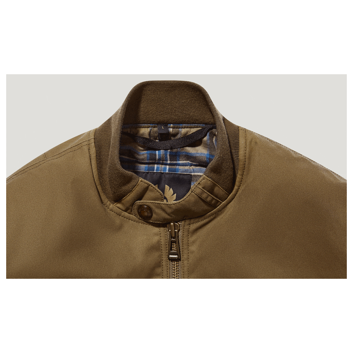 Belstaff Belstaff BELSTAFF BRECON MOTORCYCLE BOMBER - OLIVE GREEN