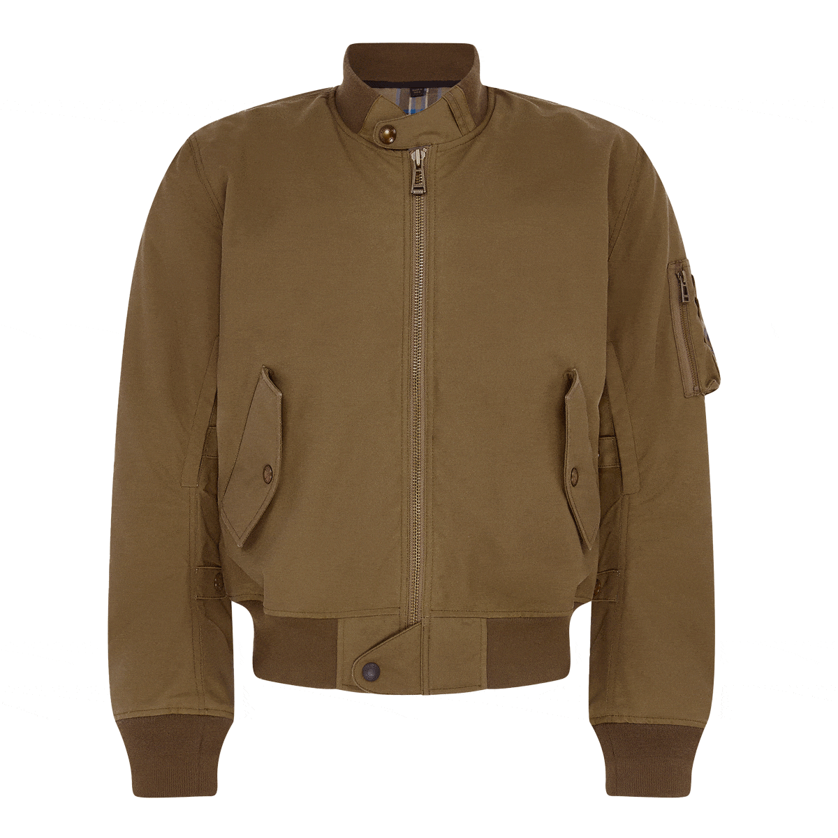Belstaff Belstaff BELSTAFF BRECON MOTORCYCLE BOMBER - OLIVE GREEN