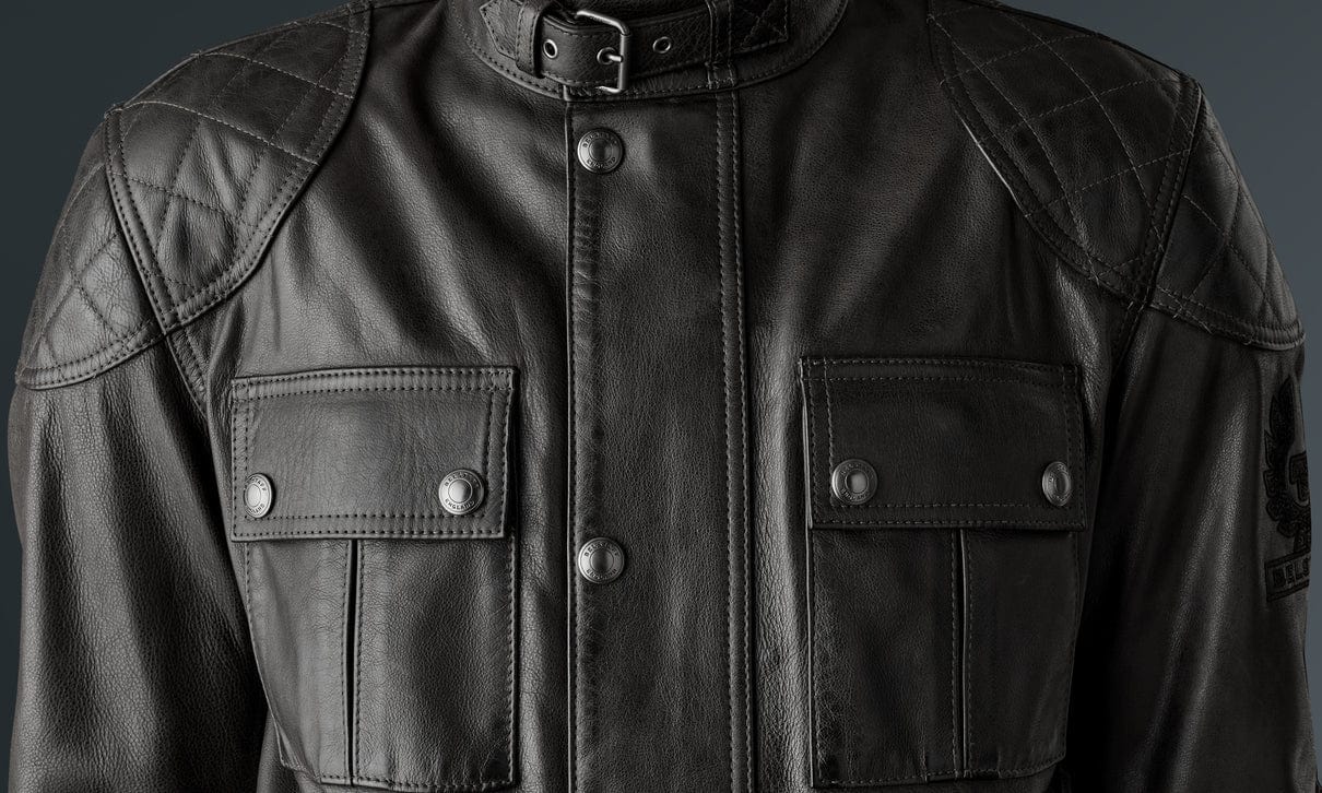 Belstaff Belstaff BELSTAFF BROOKLANDS LEATHER MOTORCYCLE JACKET - ANTIQUE BLACK