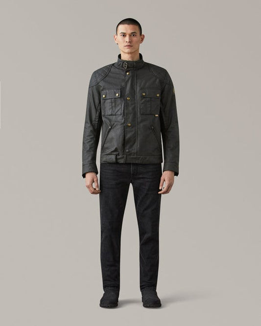 Belstaff Belstaff BELSTAFF BROOKLANDS ULTRACORE WAXED COTTON JACKET - BLACK