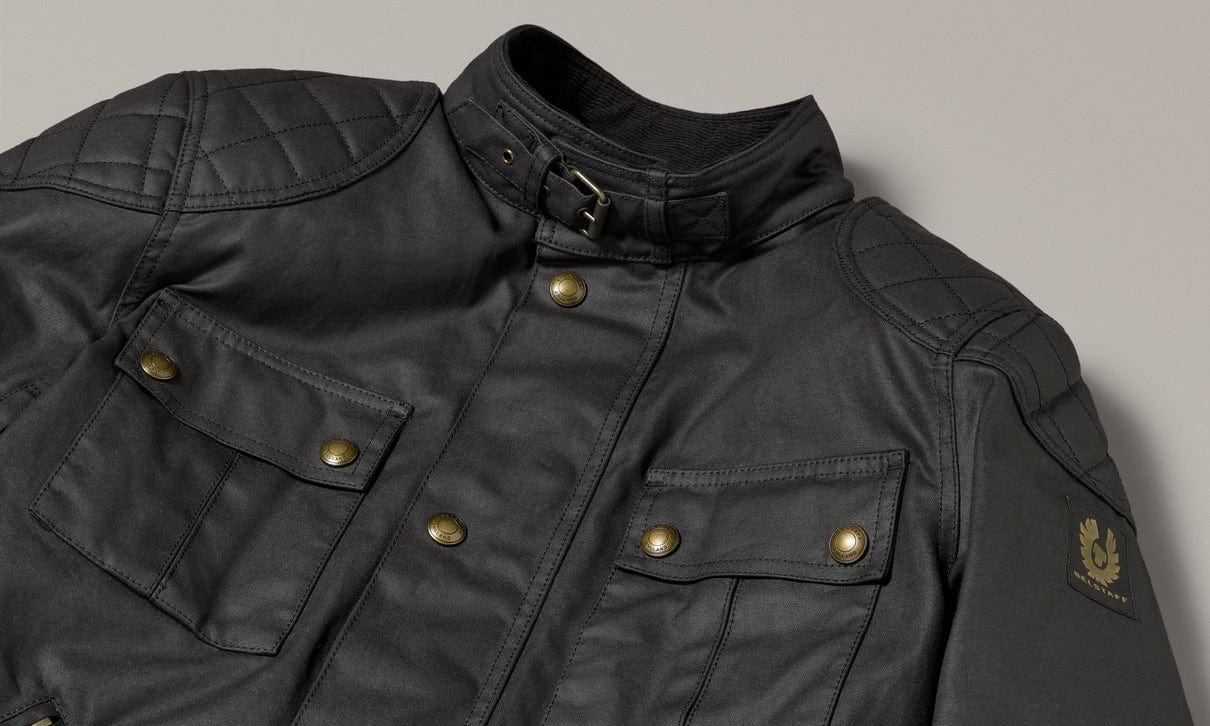 Belstaff Belstaff BELSTAFF BROOKLANDS ULTRACORE WAXED COTTON JACKET - BLACK