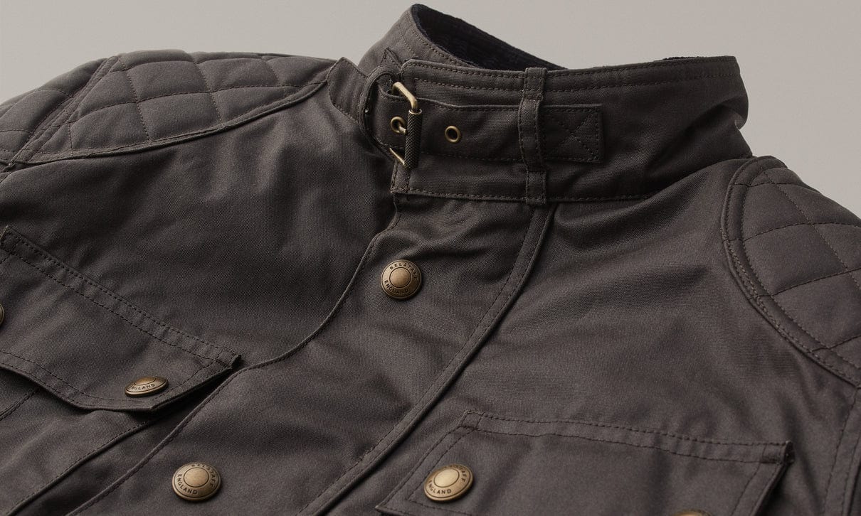 Belstaff Belstaff BELSTAFF BROOKLANDS ULTRACORE WAXED COTTON JACKET - MAHOGANY