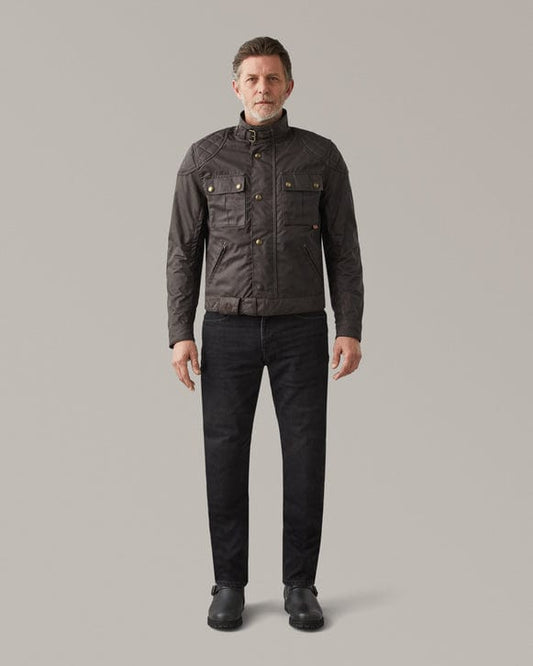 Belstaff Belstaff BELSTAFF BROOKLANDS ULTRACORE WAXED COTTON JACKET - MAHOGANY