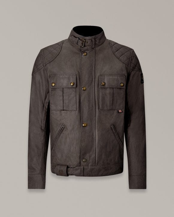 Belstaff Belstaff BELSTAFF BROOKLANDS ULTRACORE WAXED COTTON JACKET - MAHOGANY