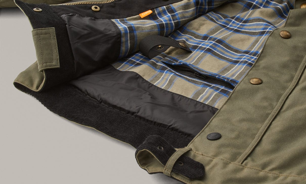 Belstaff Belstaff BELSTAFF BROOKLANDS ULTRACORE WAXED COTTON JACKET - OLIVE