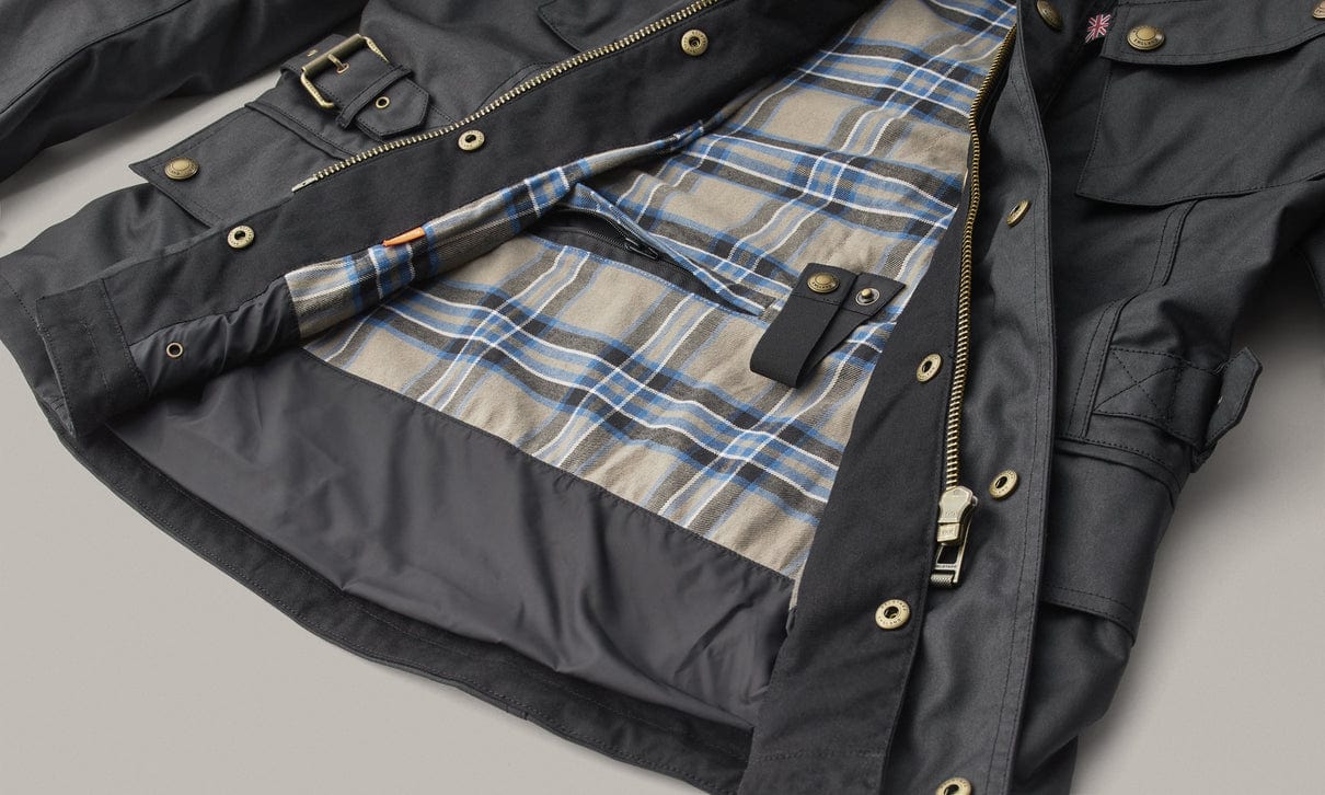 Belstaff Belstaff BELSTAFF CROSBY WAXED COTTON MOTORCYCLE JACKET - BLACK