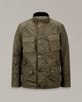 Load image into Gallery viewer, Belstaff Belstaff BELSTAFF CROSBY WAXED COTTON MOTORCYCLE JACKET - FOREST GREEN

