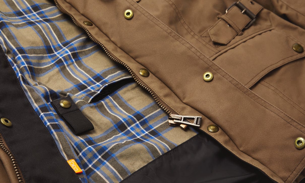 Belstaff Belstaff BELSTAFF CROSBY WAXED COTTON MOTORCYCLE JACKET - SAND